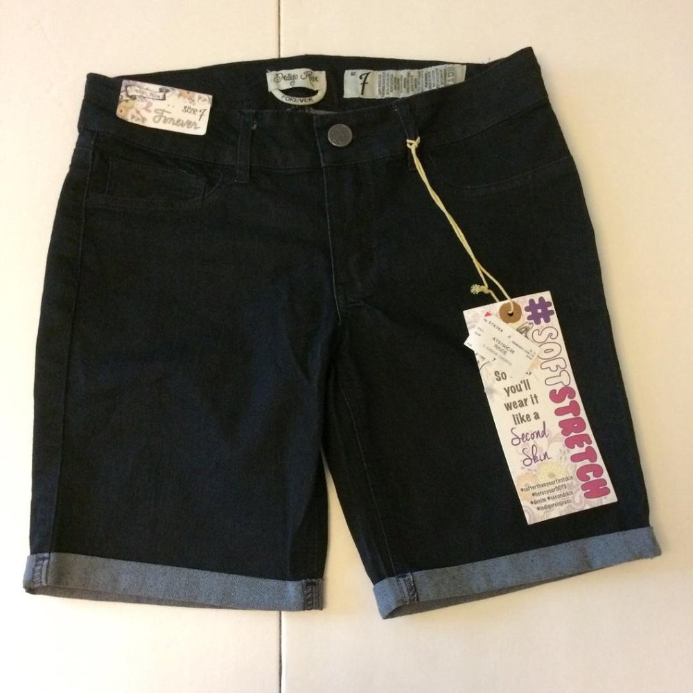 Indigo Rein Denim Shorts- New- Junior Size 7